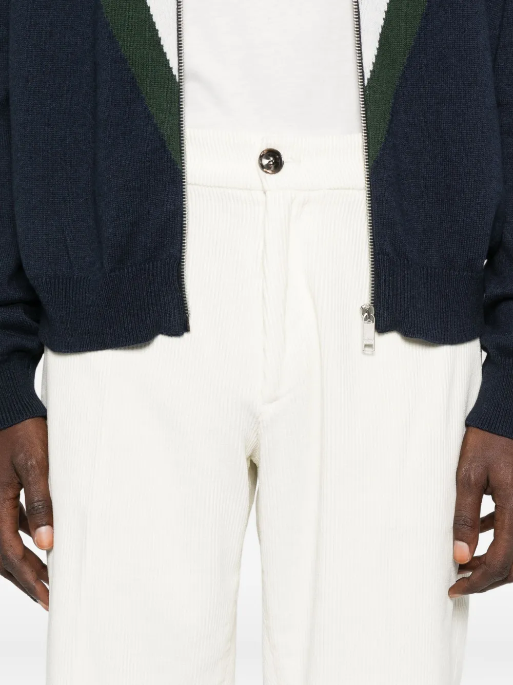 Cruna Geplooide broek Wit