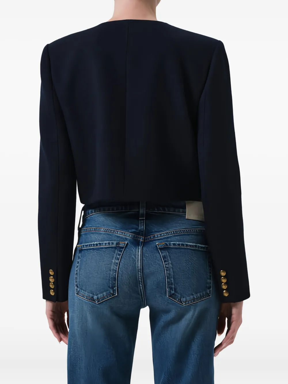 Citizens of Humanity Sophia jack met knoopzak Blauw