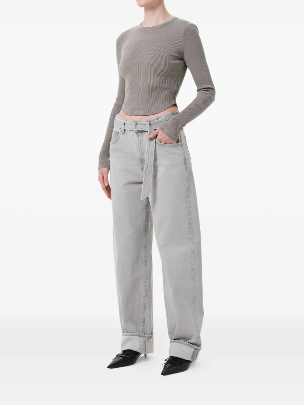 AGOLDE Neema ribbed T-shirt | T-Shirts & Jersey Shirts | Image 2