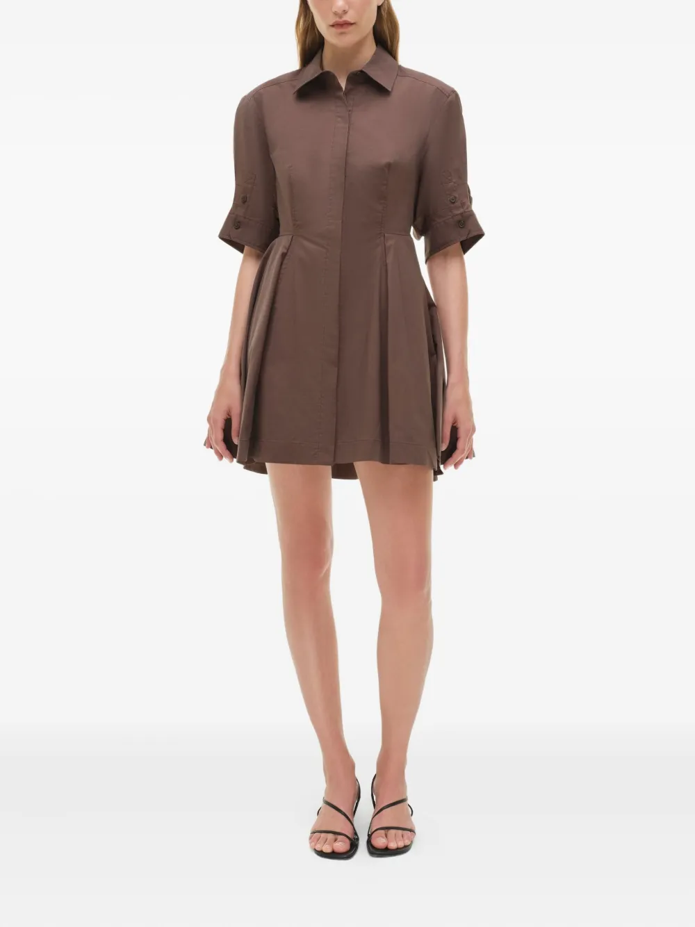 Simkhai Jazzie short-sleeve mini dress - Bruin