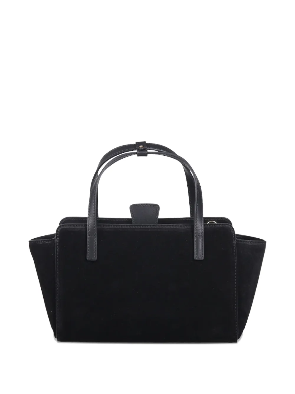 Hidesins Suede-leather Tote Bag In Black