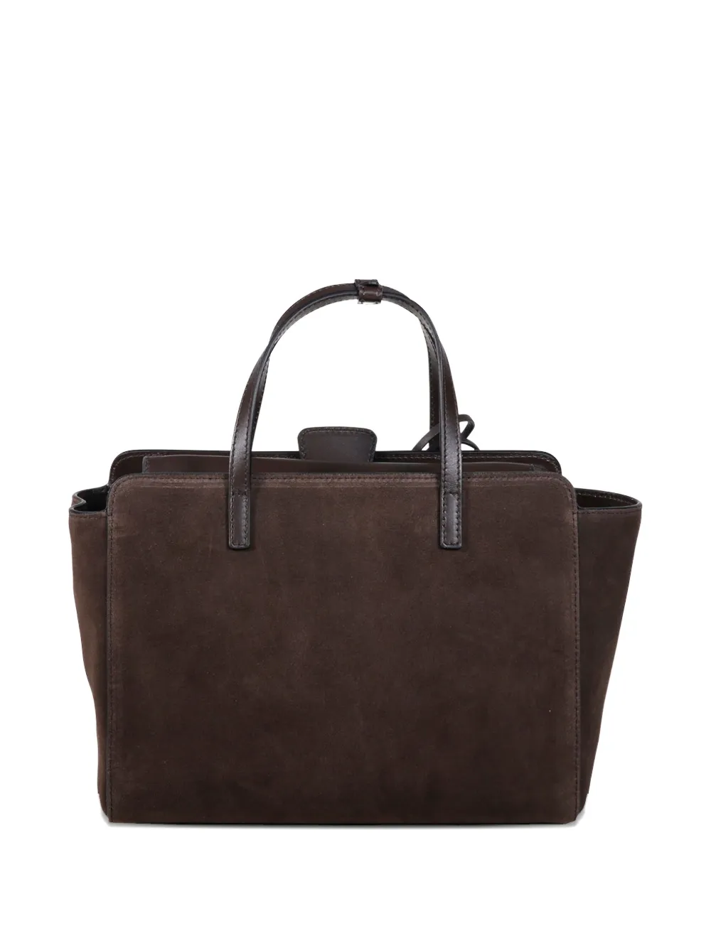 HIDESINS Medium Flap suède shopper - Bruin