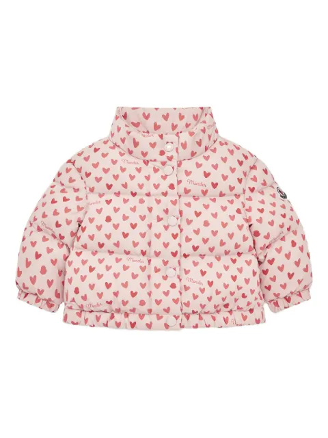 Moncler Enfant heart-print quilted jacket