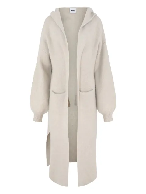 Beryll Vivian hooded balloon-sleeve coat