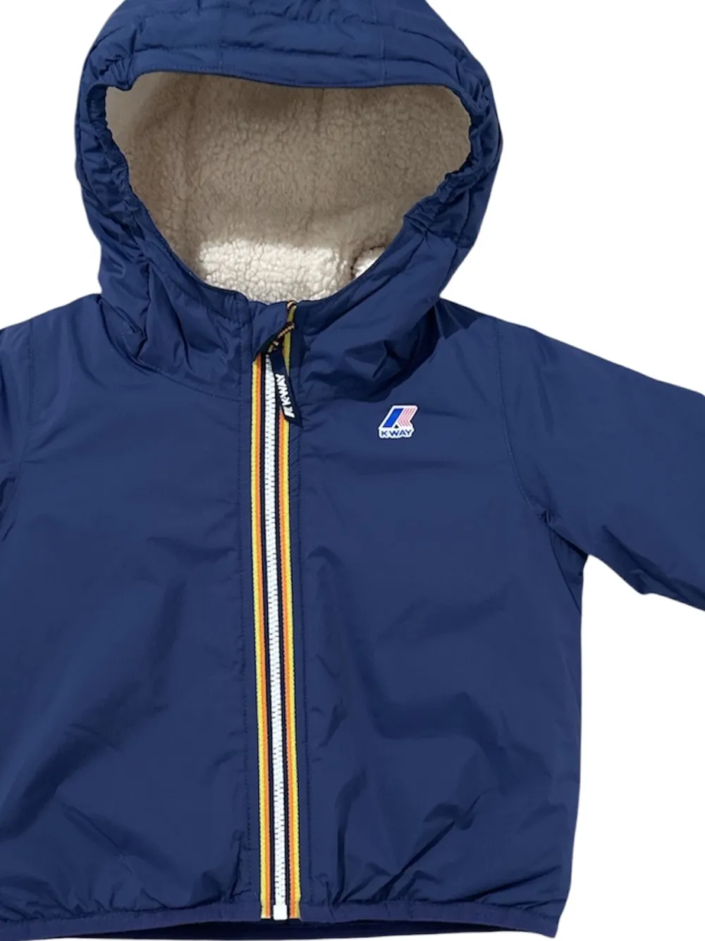 K Way Kids hooded fleece-lined jacket | Teen Padded Jackets | Image 2