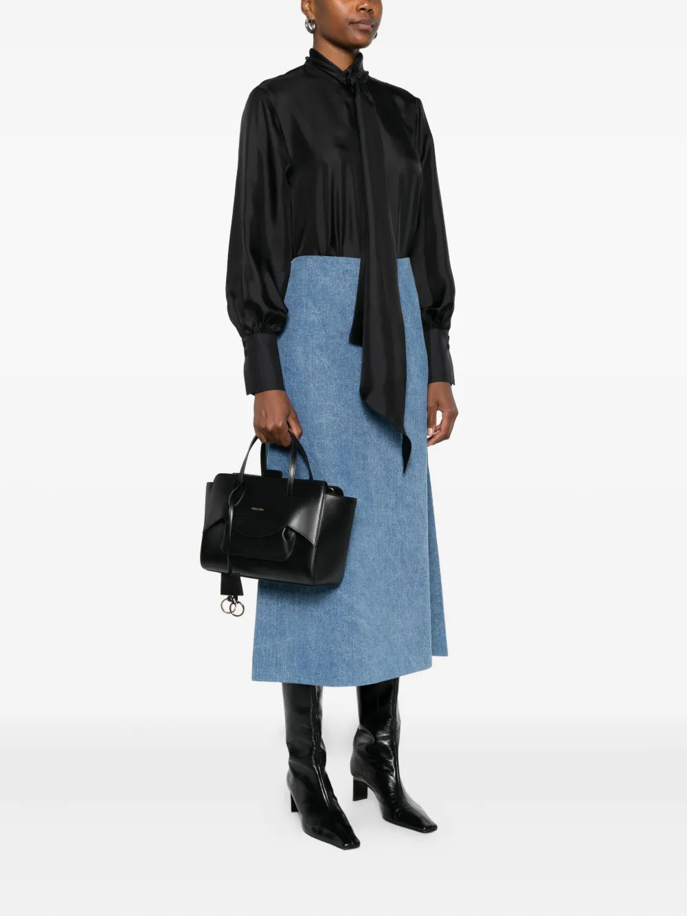 HIDESINS Flap pocket tote bag - Zwart