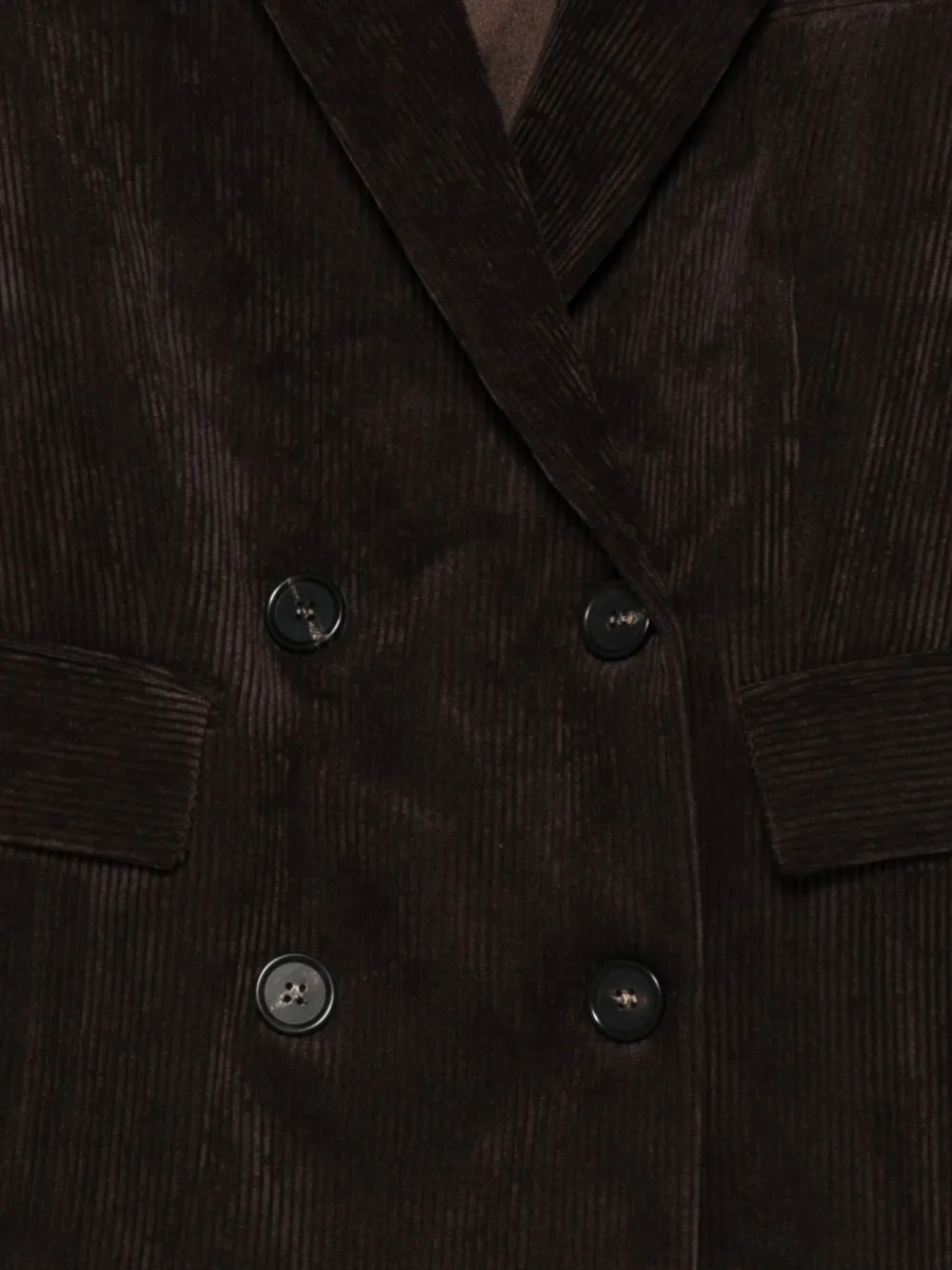 D.Exterior Ribfluwelen blazer Bruin