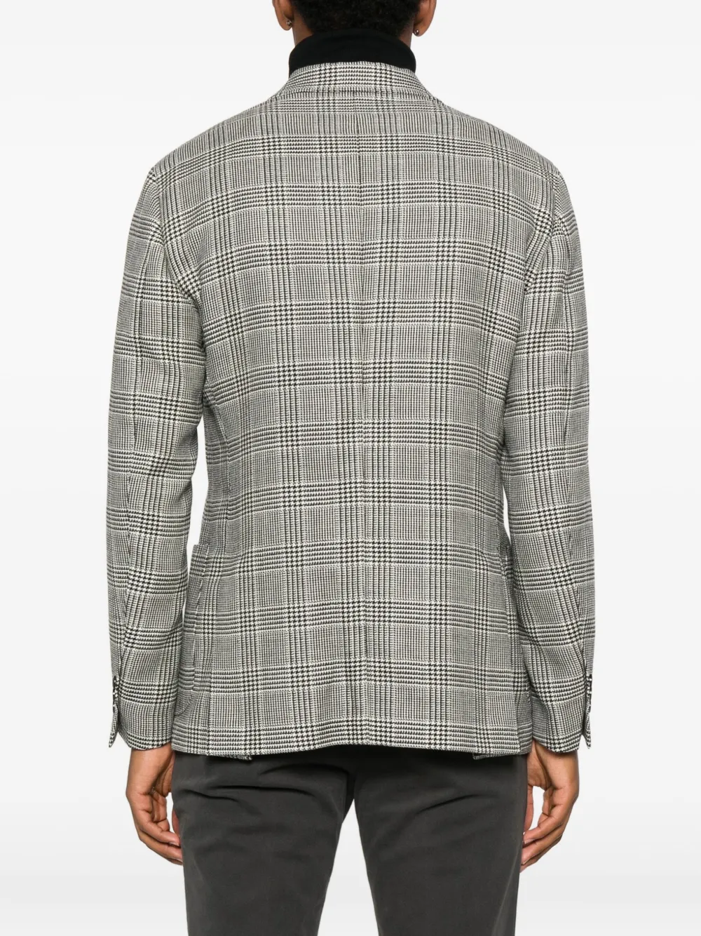 Lardini Checked Two-button Blazer In Multi