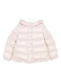 Moncler Enfant ruffled puffer jacket - Pink