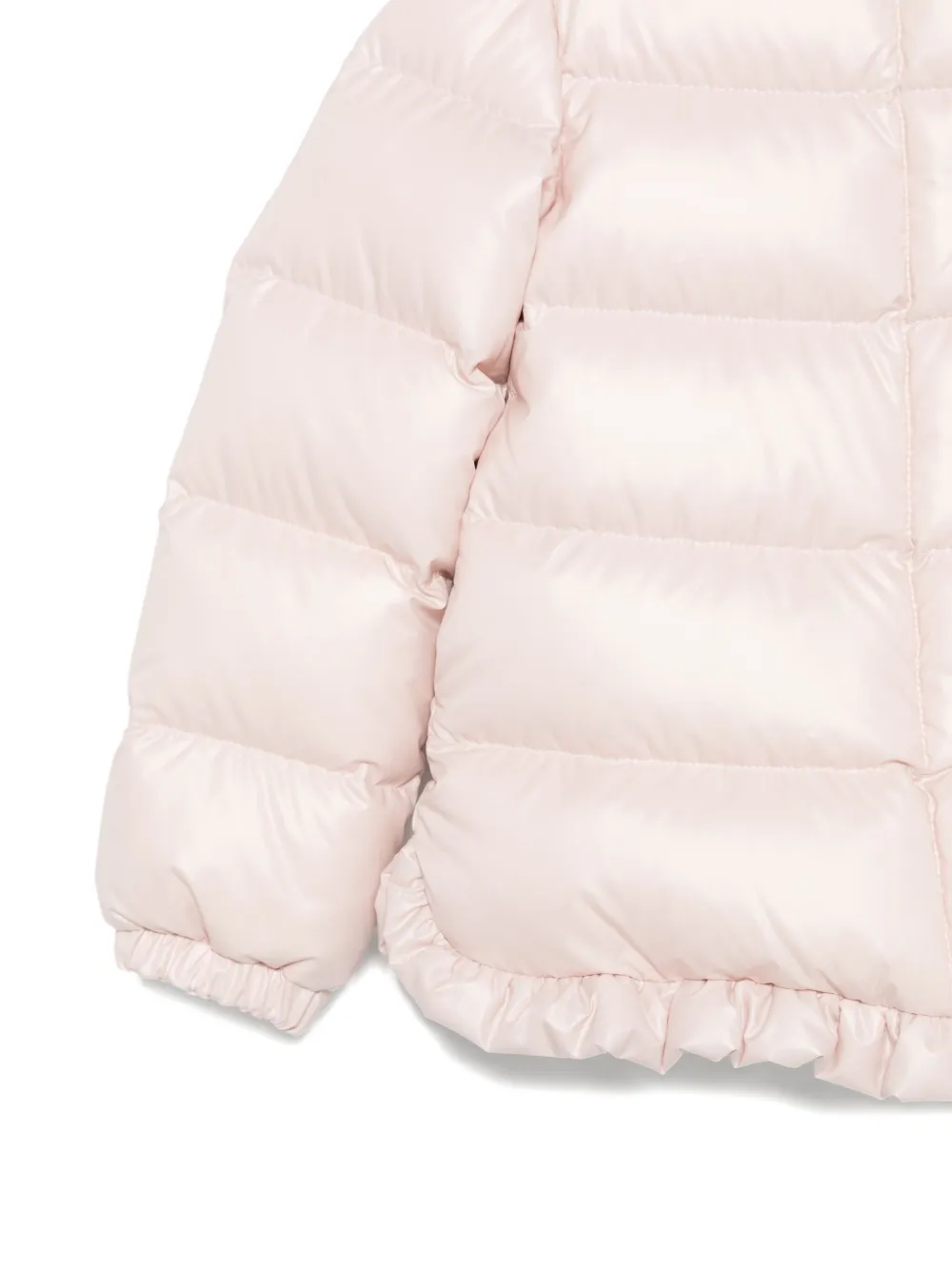 Moncler Enfant Donsjack met ruches Roze