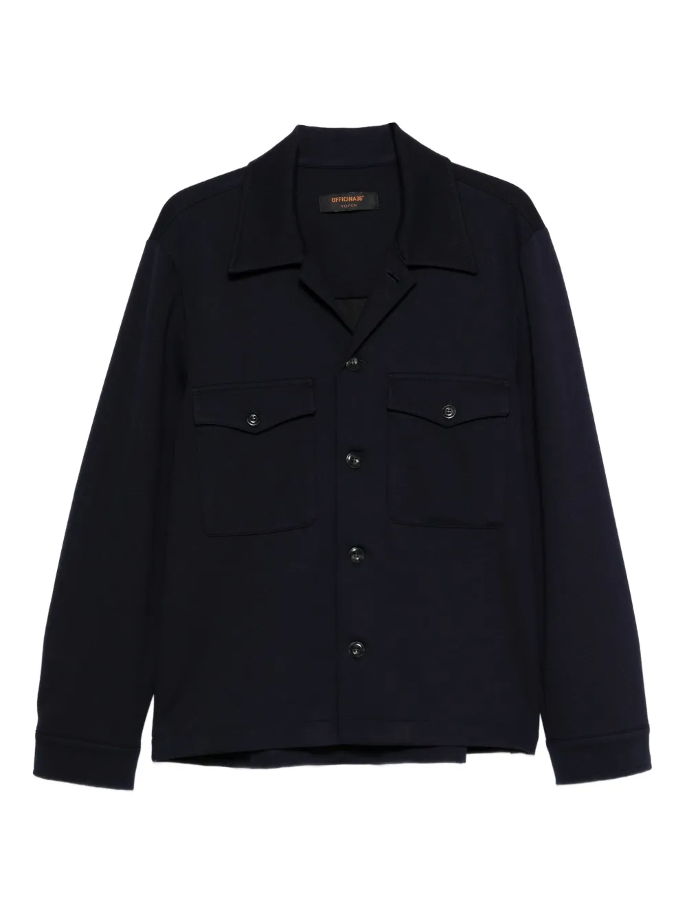OFFICINA 36 button-down flap-pocket jacket | Blue | Image 1
