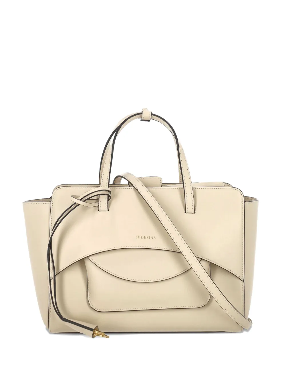 HIDESINS curved-pocket leather tote bag | Neutrals | Image 1