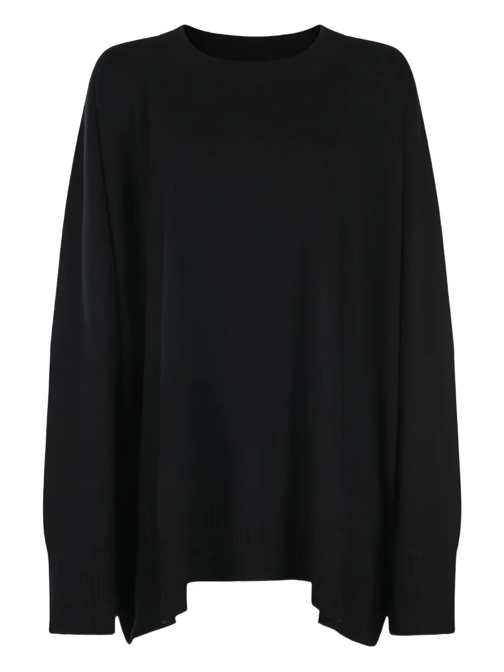 Malo crew-neck long-sleeved top | Black | Image 1