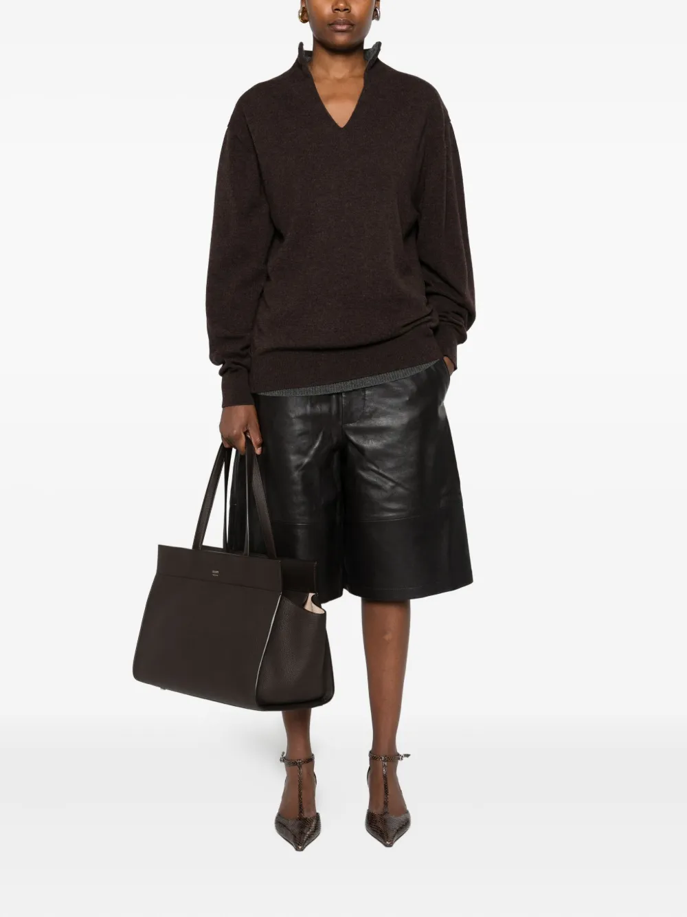 Carven V-neck cashmere sweater | Knitted Sweaters | Image 2
