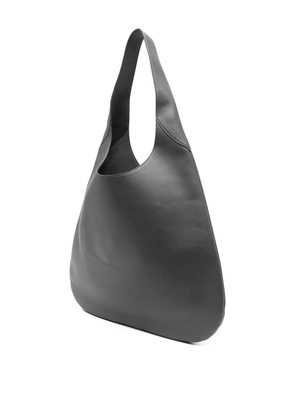 Carven Tommaso Curved-handle Tote Bag In Gray
