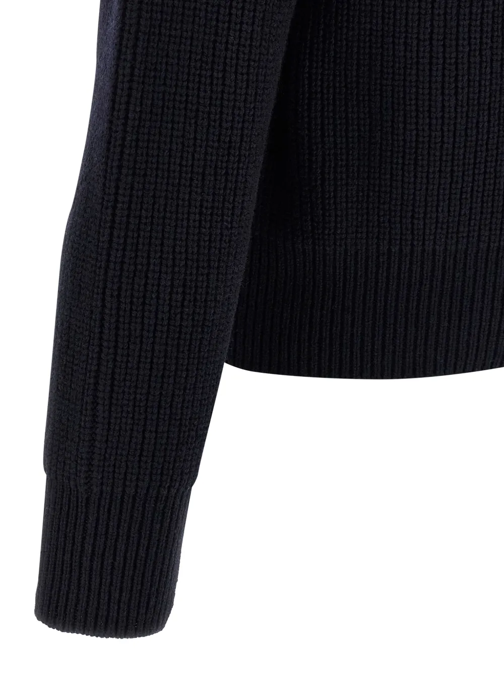 DSQUARED2 Geribbelde trui met denim zak Blauw