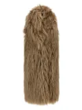 B&B COUTURE long-haired sleeveless vest - Neutrals