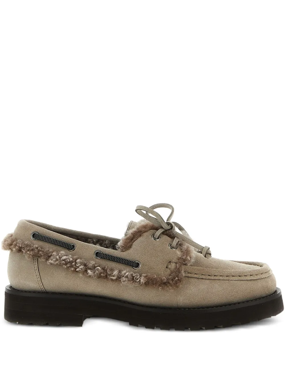Brunello Cucinelli Suède loafers Grijs