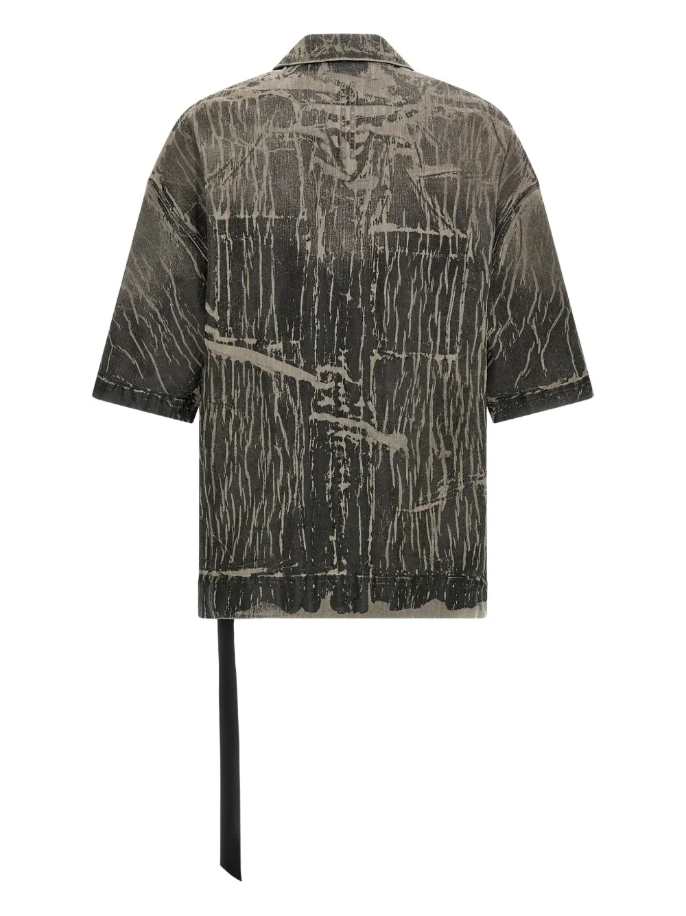 Rick Owens DRKSHDW Magnum Tommy overhemd met gekreukt effect Grijs