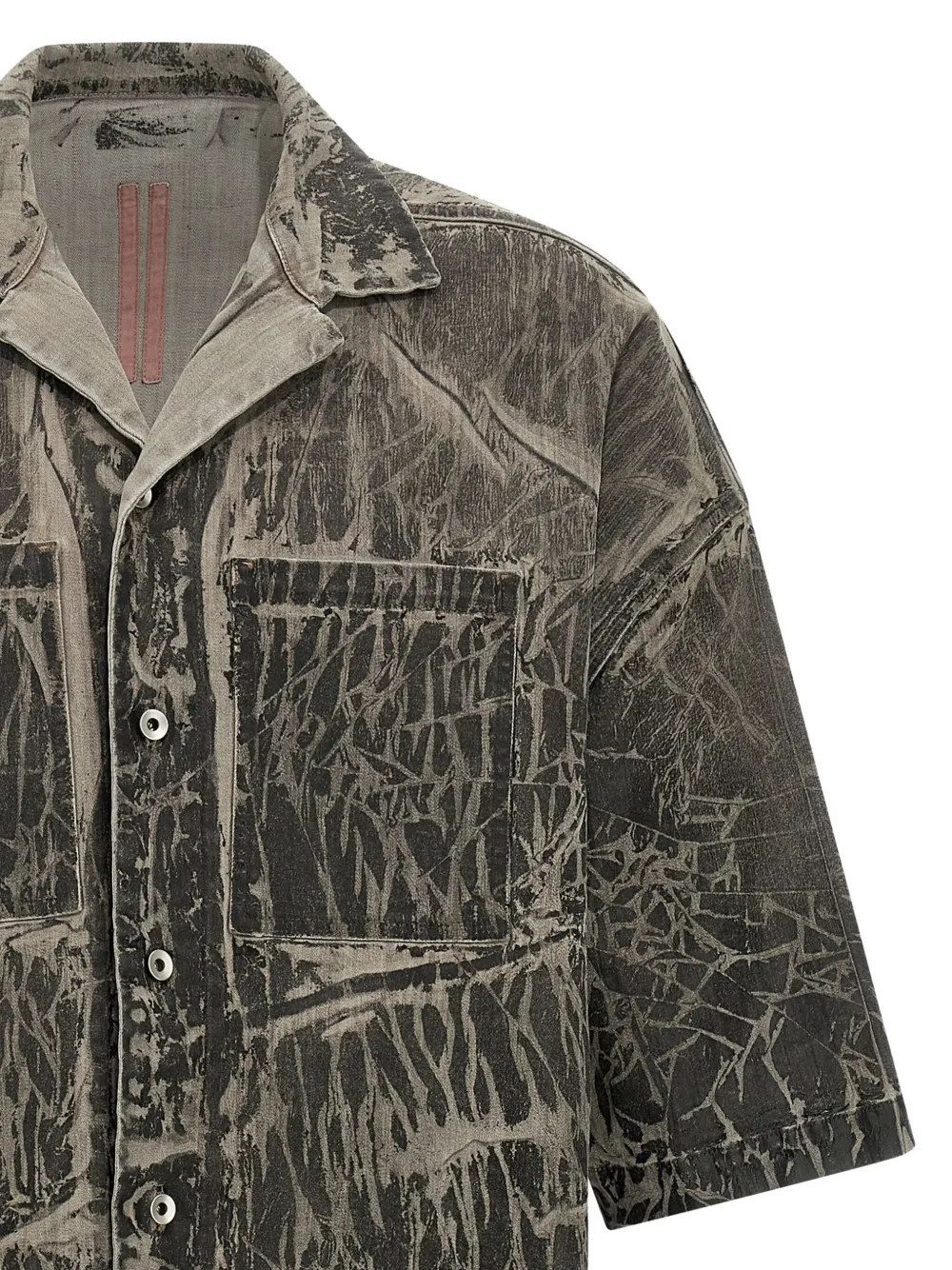 Rick Owens DRKSHDW Magnum Tommy overhemd met gekreukt effect Grijs