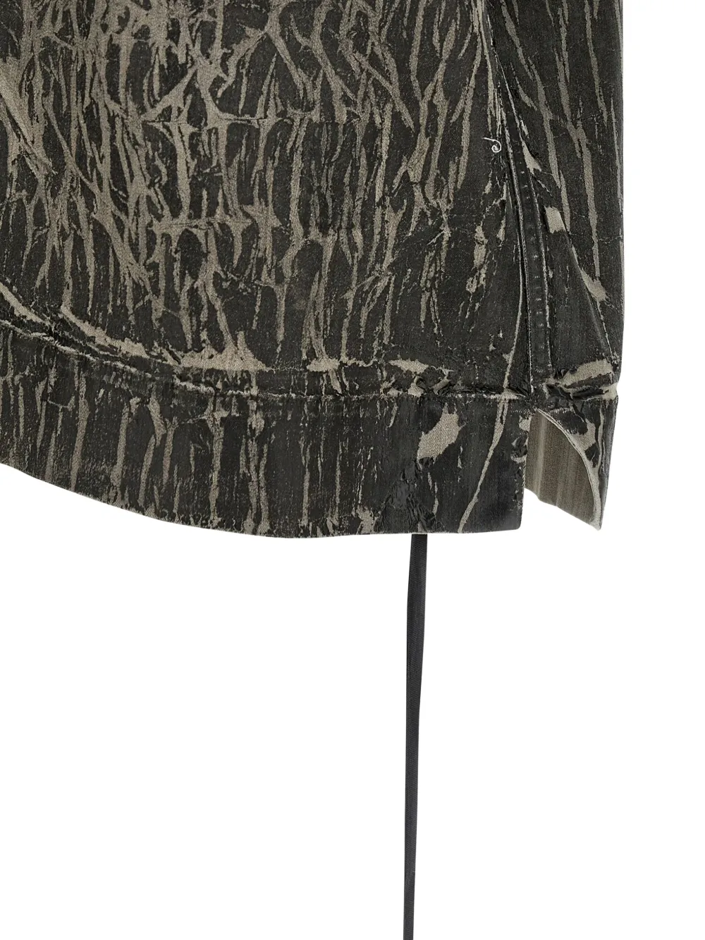 Rick Owens DRKSHDW Magnum Tommy overhemd met gekreukt effect Grijs