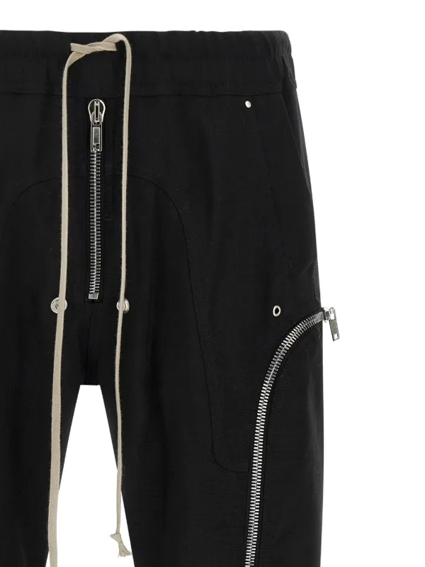 Rick Owens ジップディテール カーゴパンツ | ブラック | FARFETCH JP