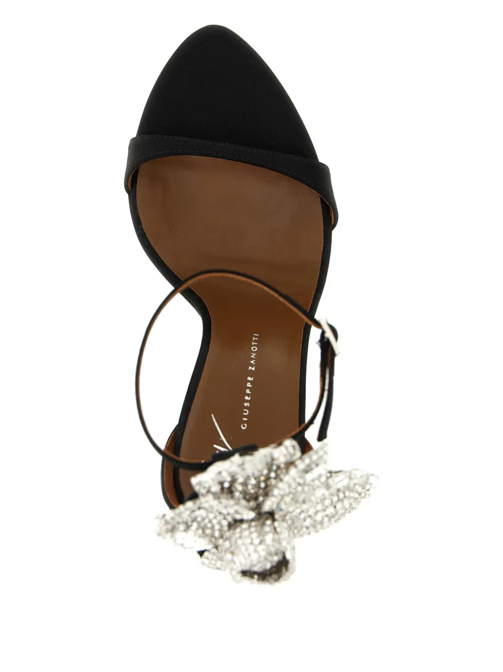 Giuseppe Zanotti 105mm Clandestino jewel-embellished stiletto heeled sandals Black