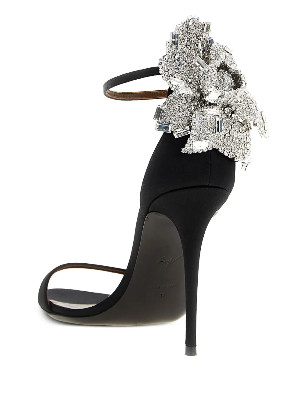 Giuseppe Zanotti 105mm Clandestino jewel-embellished stiletto heeled sandals Black