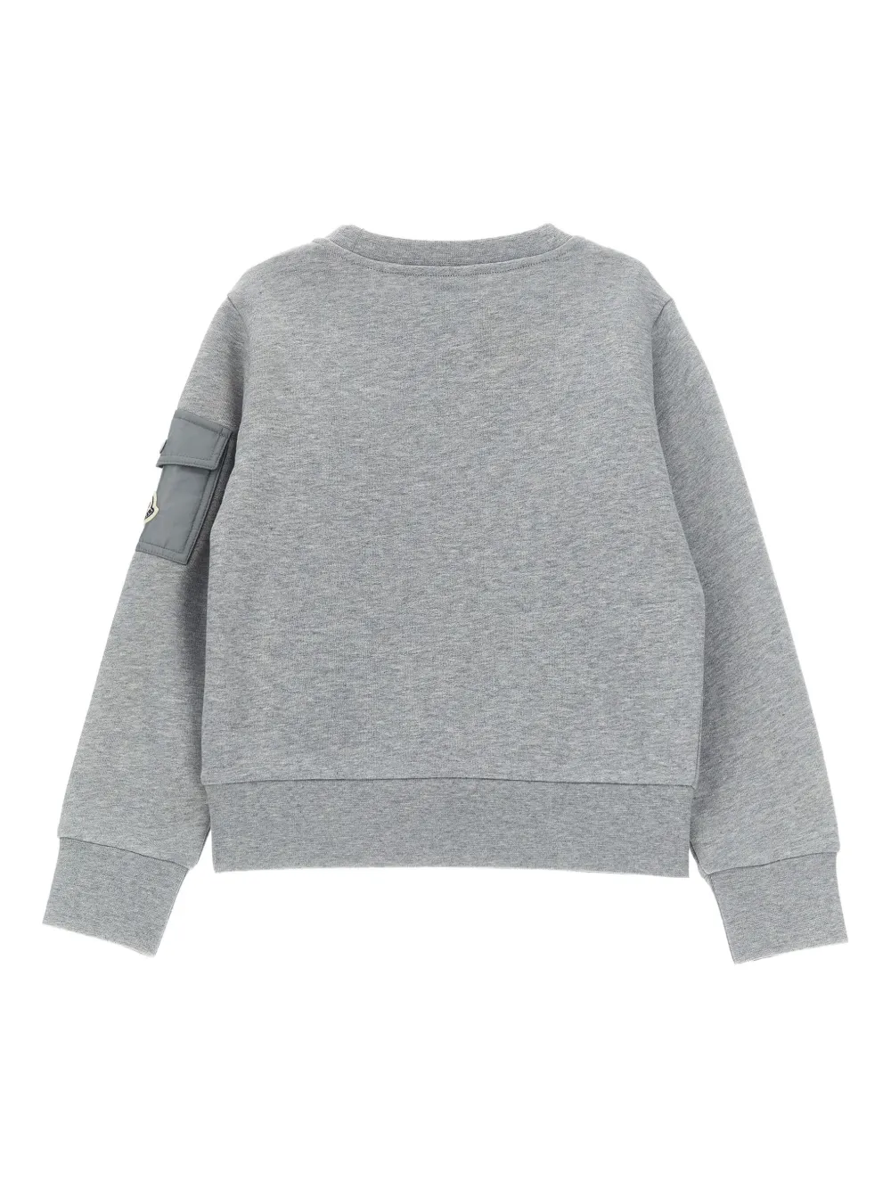 Moncler Enfant crew-neck cargo-pocket sweatshirt Grijs