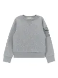 Moncler Enfant crew-neck cargo-pocket sweatshirt - Grey
