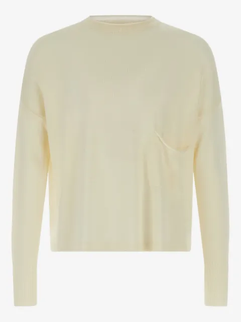 Ma'ry'ya pocket round-neck sweater