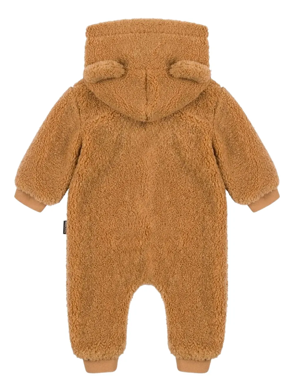 Moschino Kids Teddy playsuit met capuchon Bruin