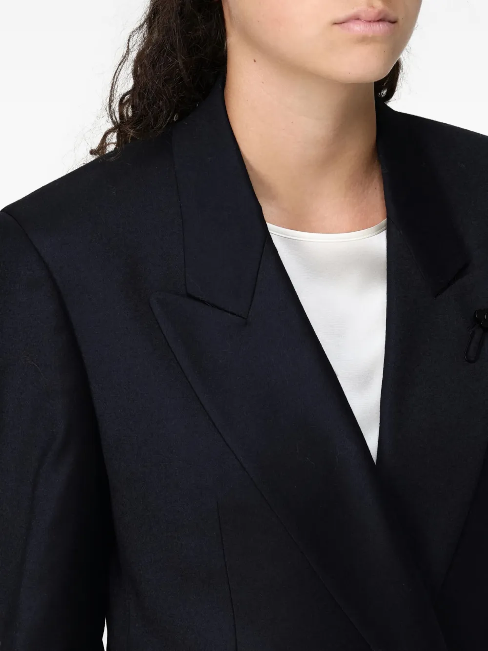 Lardini Double-breasted Jacket In Blue