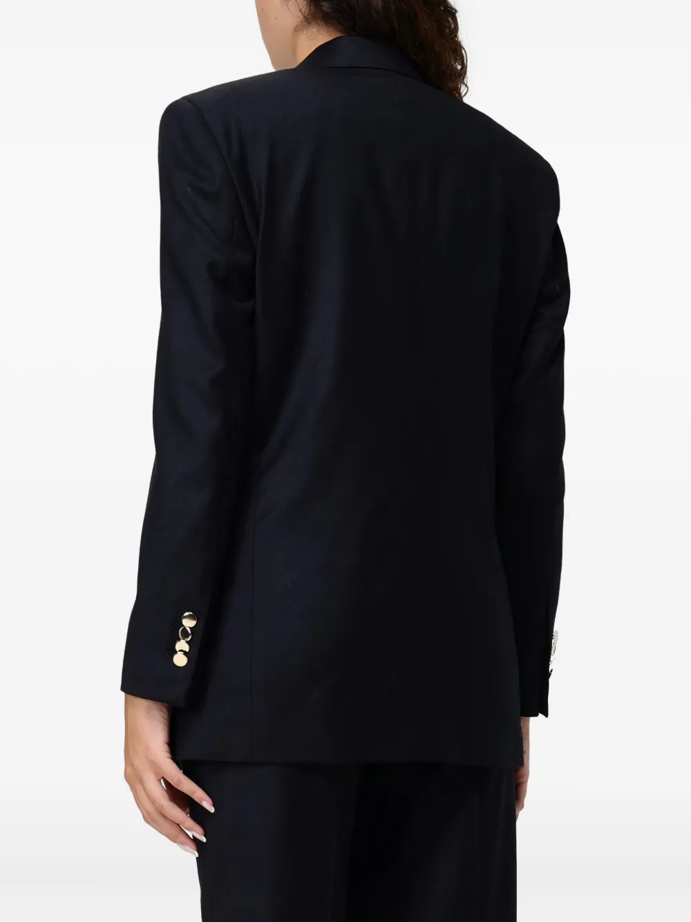 Lardini Double-breasted Jacket In Blue