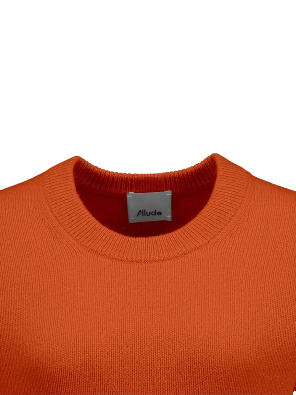 Allude Crew-neck Sweater In Orange