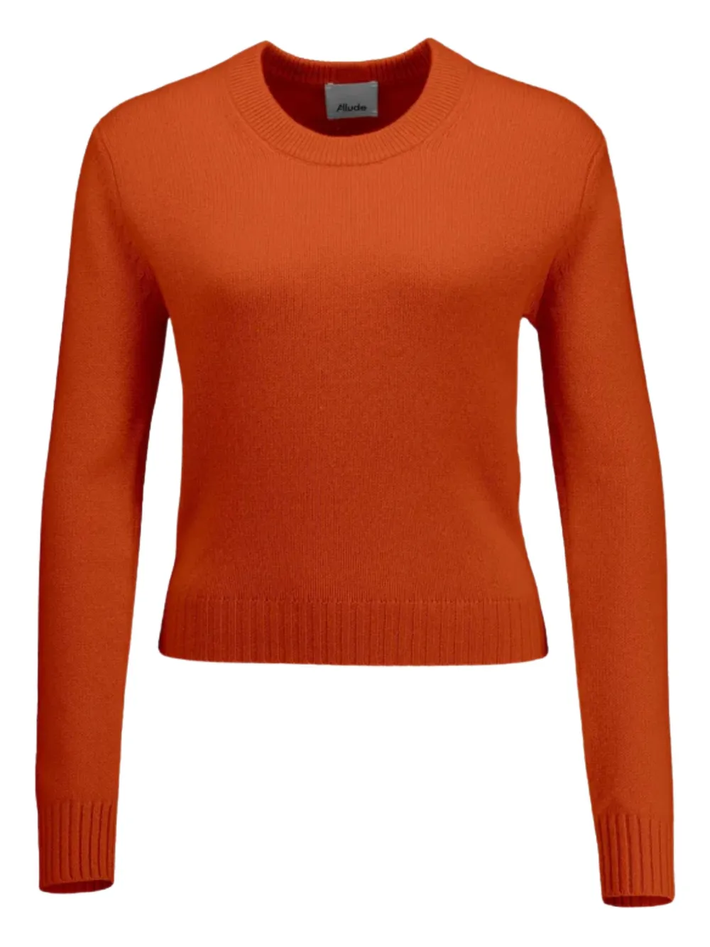 Allude Crew-neck Sweater In Orange
