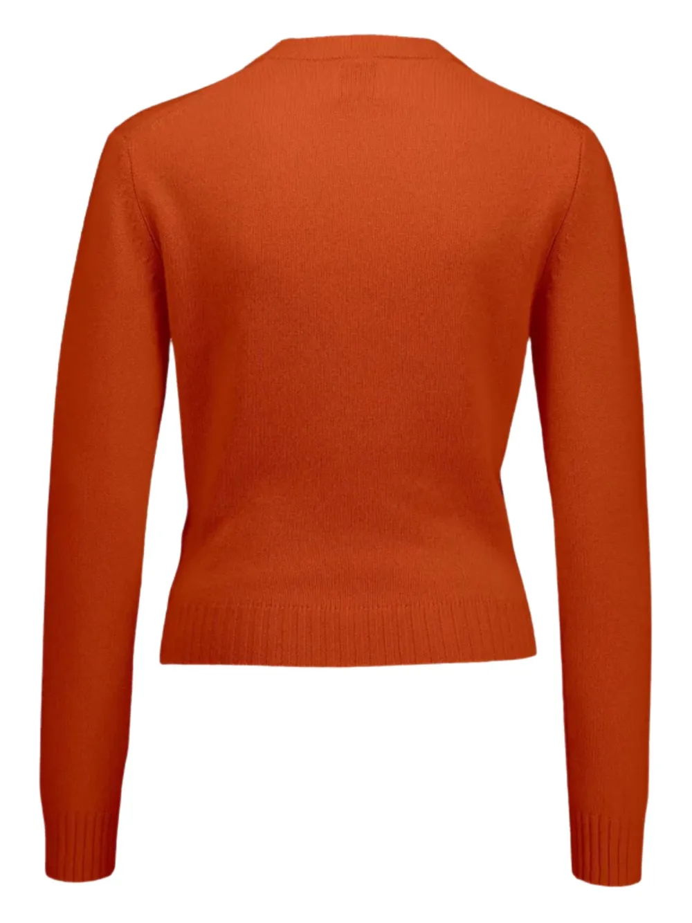 Allude Crew-neck Sweater In Orange