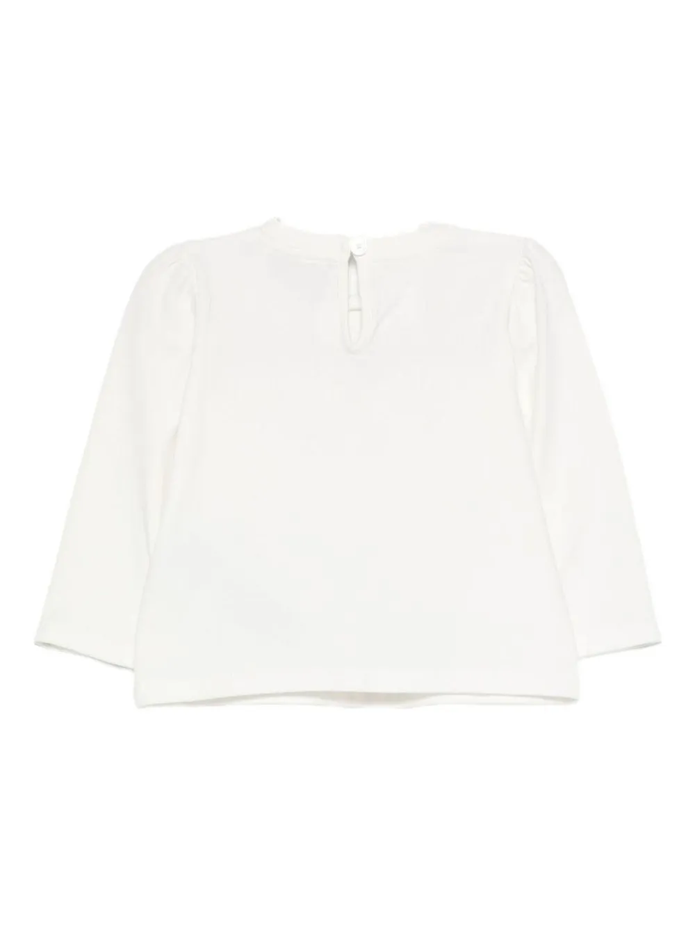 Moschino Kids T-shirt met lange mouwen en teddybeerprint Wit