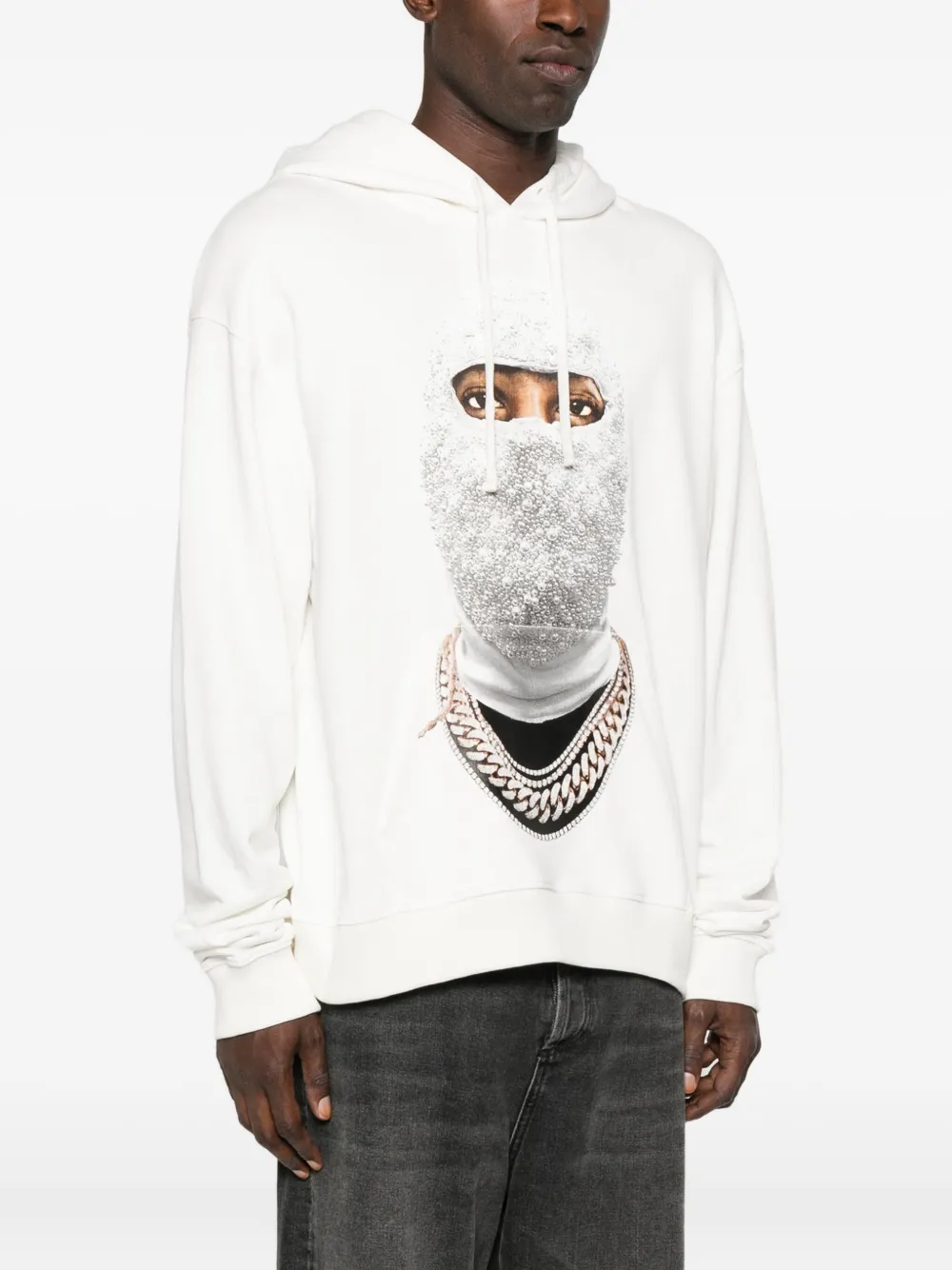 Ih Nom Uh Nit Graphic-print Hoodie In White