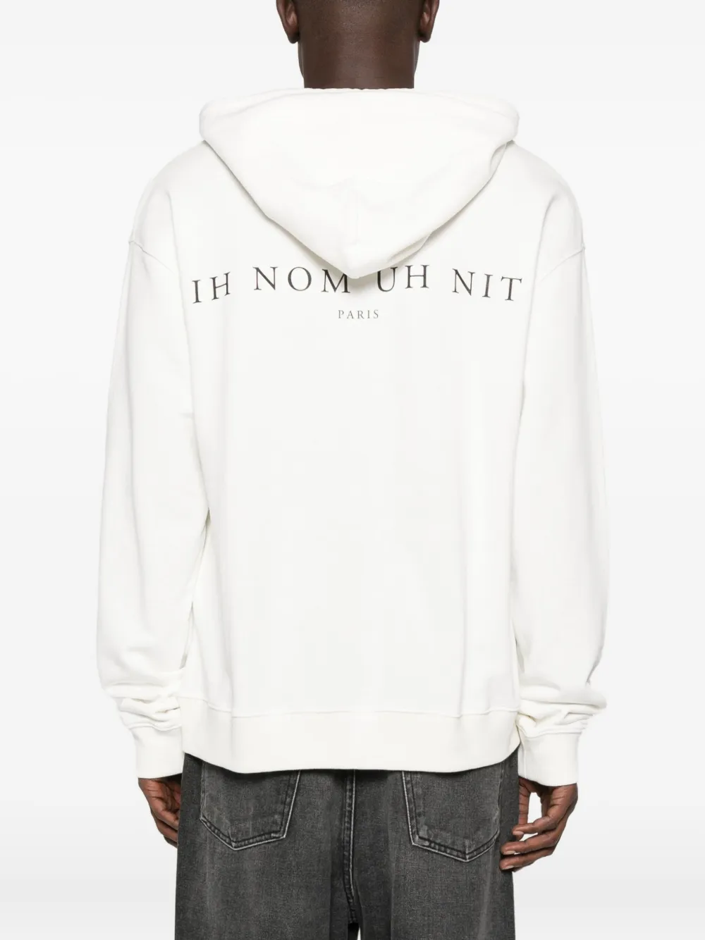 Ih Nom Uh Nit Graphic-print Hoodie In White