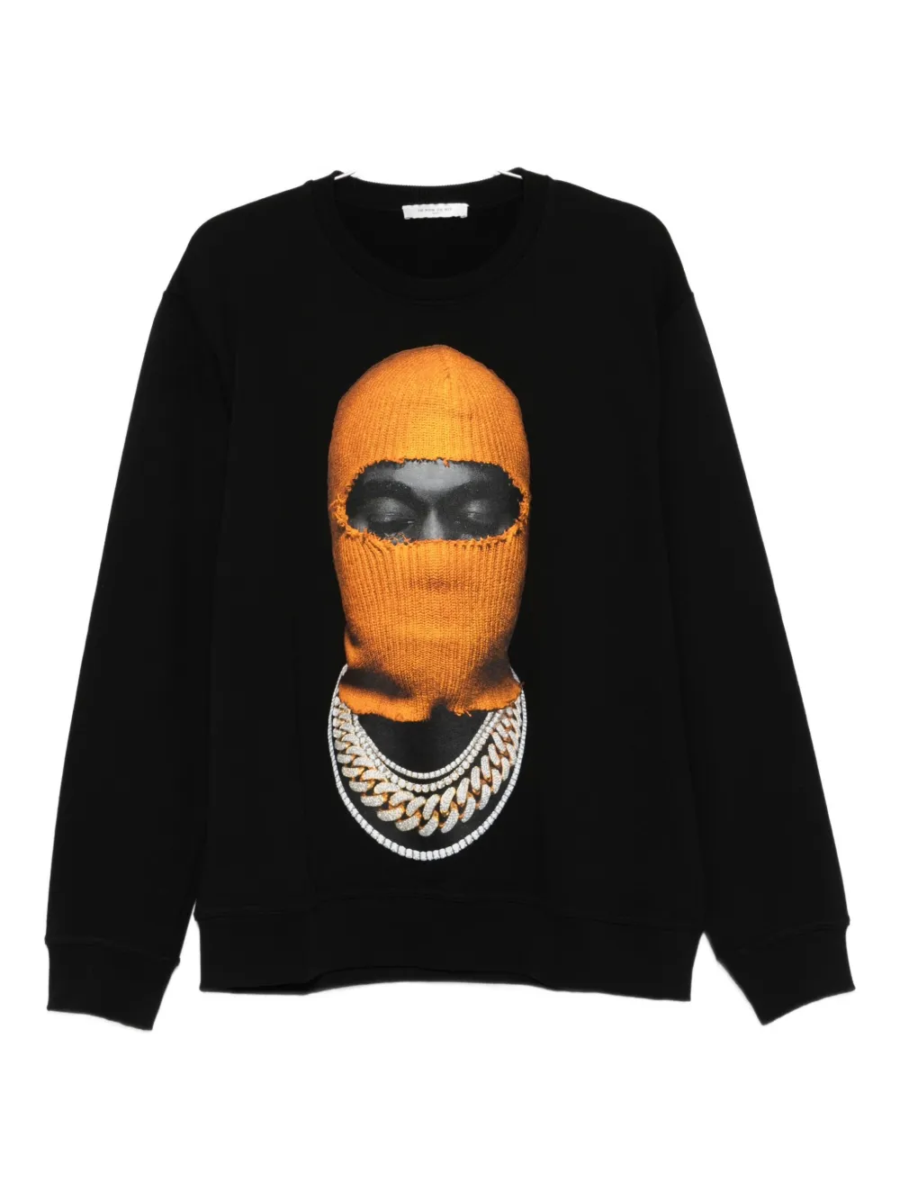 Ih Nom Uh Nit Balaclava-necklace Sweatshirt In Black
