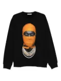 Ih Nom Uh Nit balaclava-necklace sweatshirt - Black
