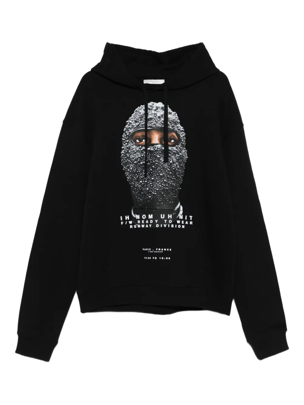 Ih Nom Uh Nit crystal-mask print hoodie - ブラック Ih Nom Uh Nit crystal-mask print hoodie - ブラック