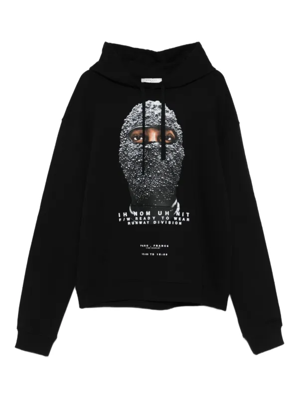 Ih Nom Uh Nit crystal-mask Print Hoodie Black FARFETCH ID
