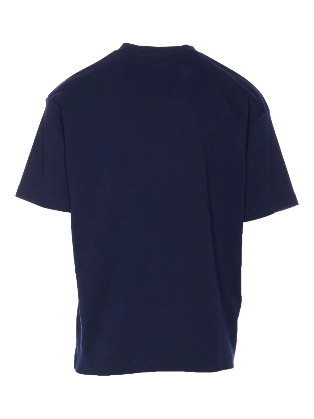 Drôle De Monsieur poodle print crew neck T-shirt - Blauw