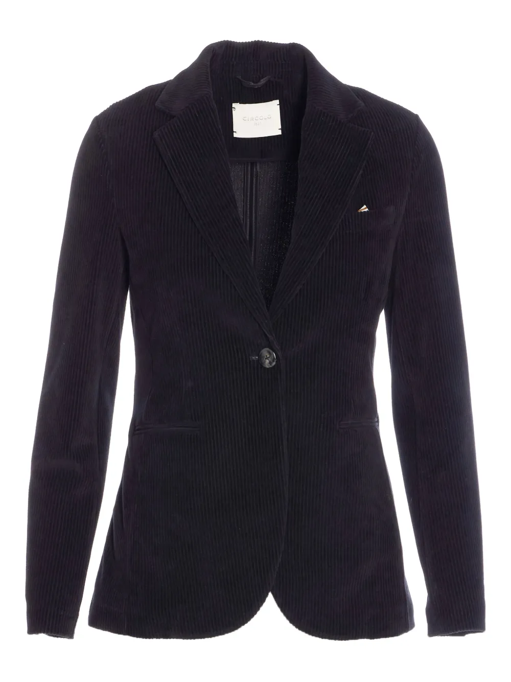 Circolo 1901 Ribfluwelen blazer met knoopsluiting Zwart