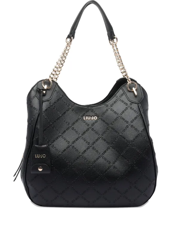 LIU JO Schultertasche Mit Kettenriemen Schwarz FARFETCH DE - Main Image