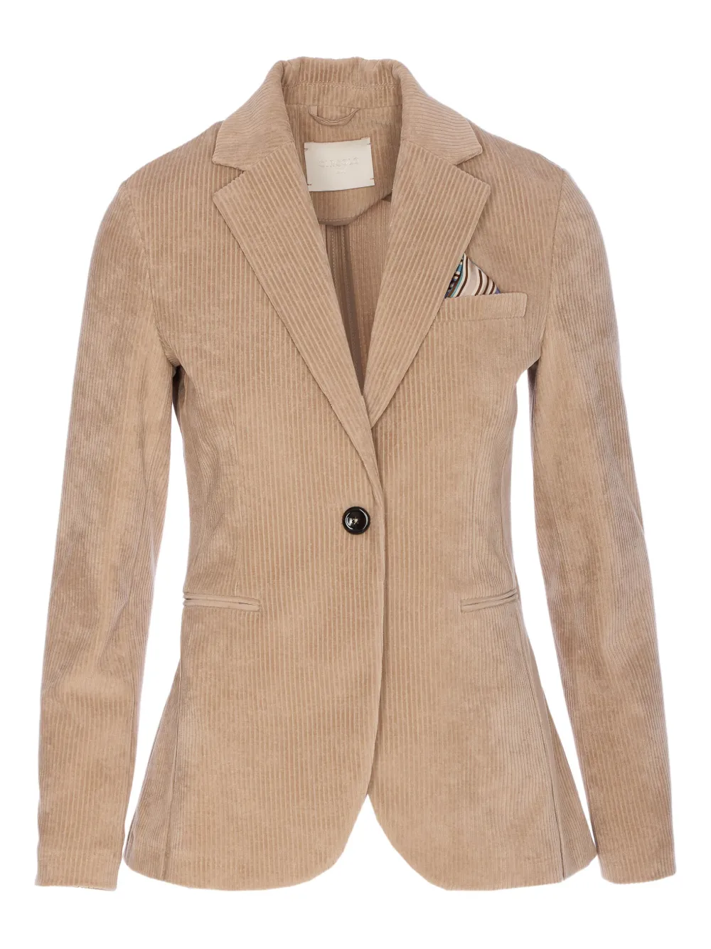 Circolo 1901 Ribfluwelen blazer met V-hals Beige