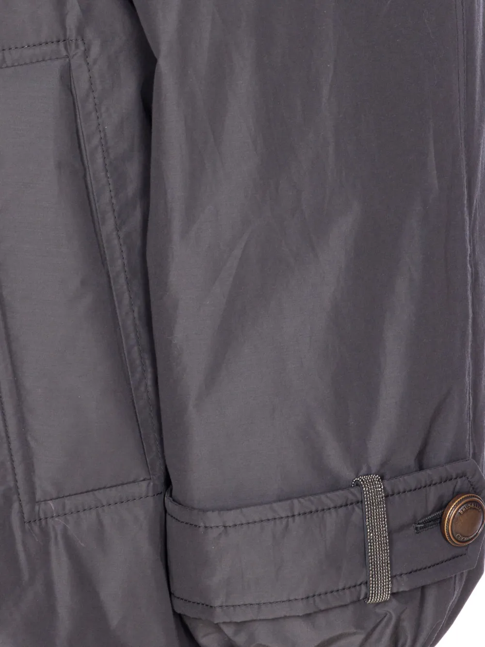 Brunello Cucinelli double-breasted padded coat Grijs