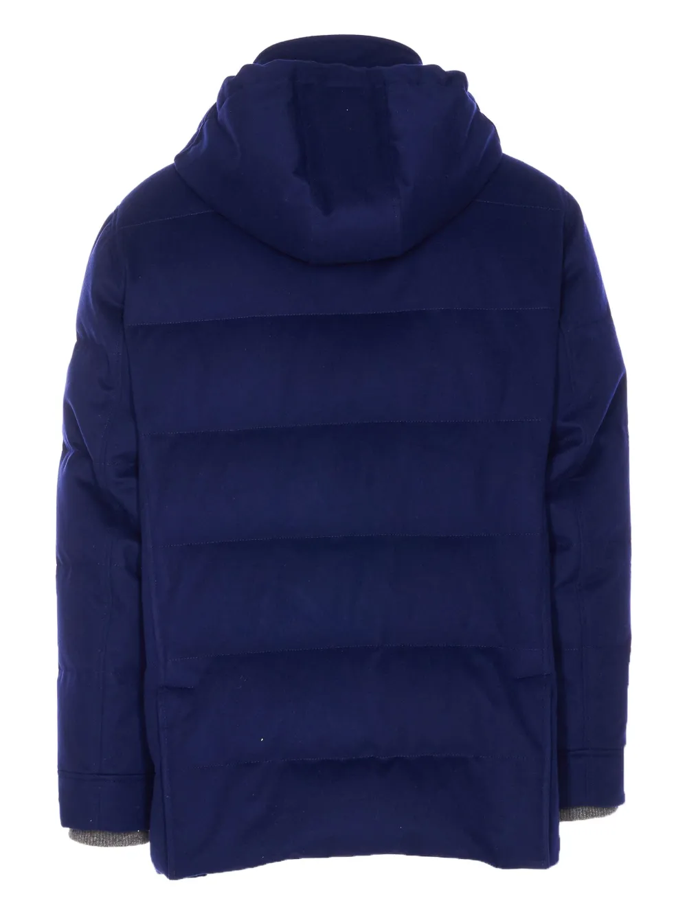 Brunello Cucinelli hood puffer jacket Blauw